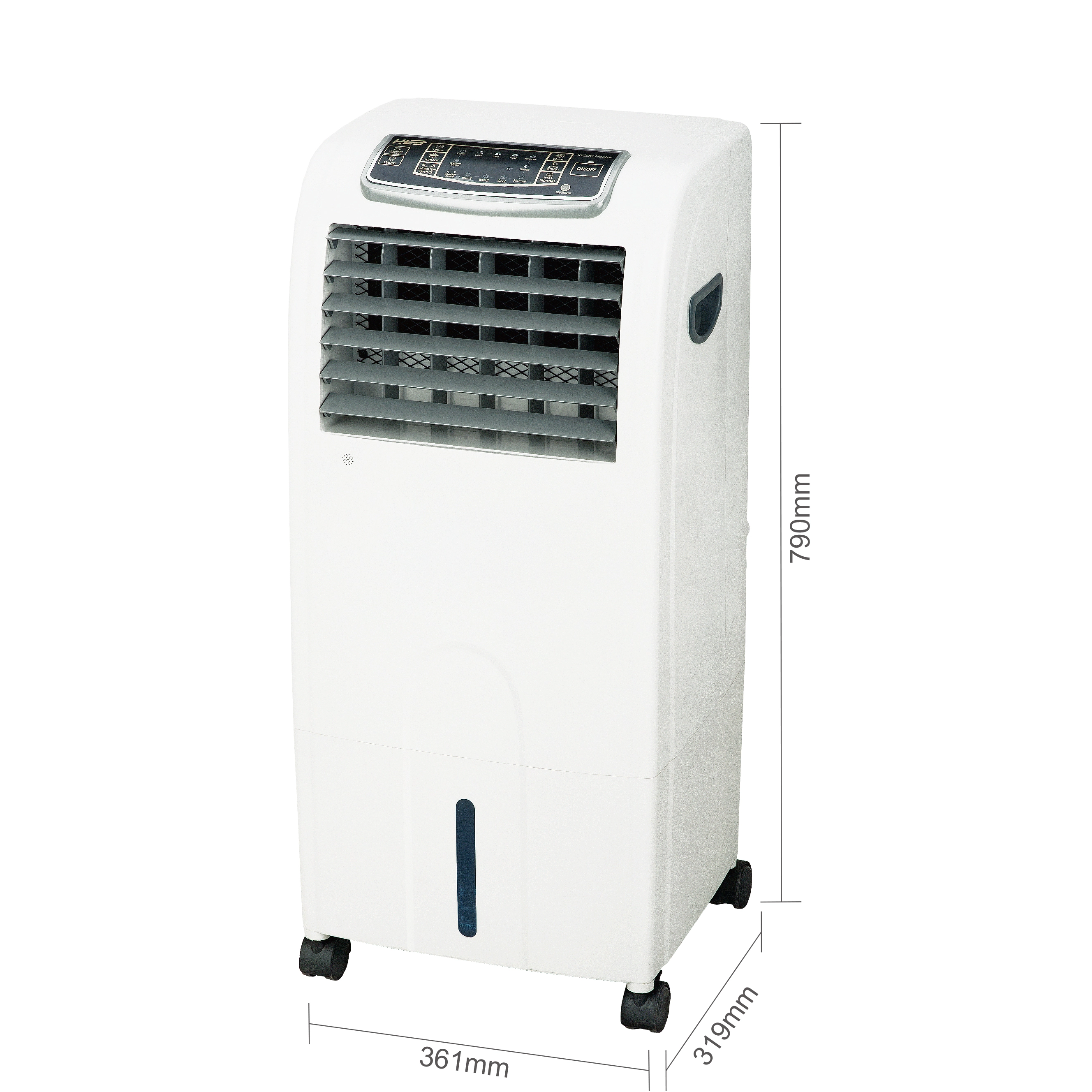 Raffreddamento ad acqua e riscaldamento PTC Riscaldatore di raffreddamento ad aria elettrico 16L